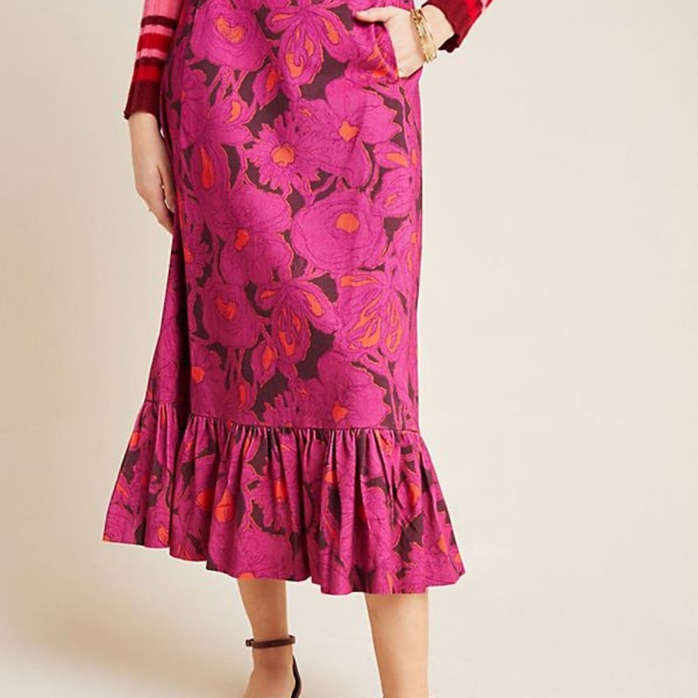 Anthropologie Hyacinth Midi Skirt - Picture 9 of 11